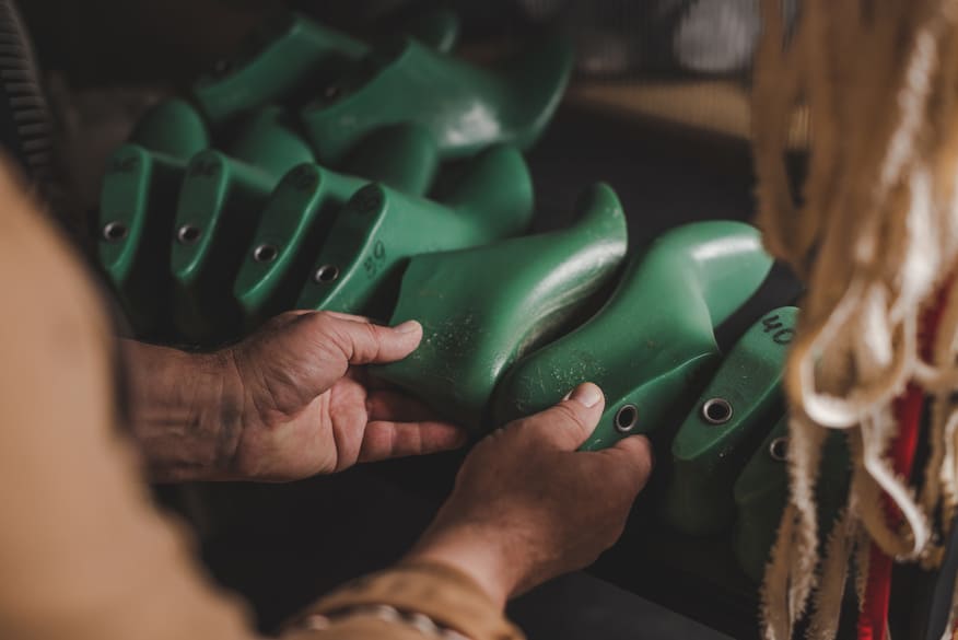 As formas de calçados produzidas pela Minas Couros